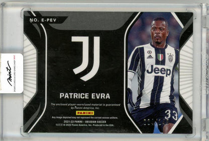 2021-22 Panini OBSIDIAN Patrice Evra Jersey 004/149