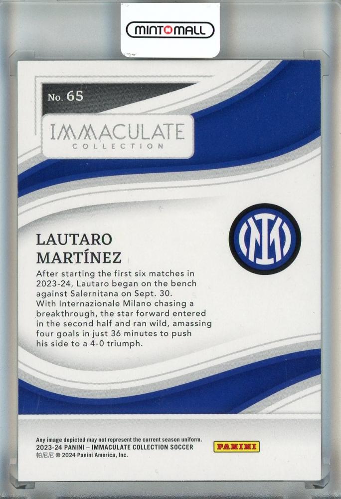 2023-24 Panini Immaculate Collection Lautaro Martinez #6546/60 Inter Milan