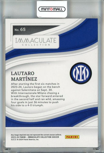 2023-24 Panini Immaculate Collection Lautaro Martinez #6546/60 Inter Milan