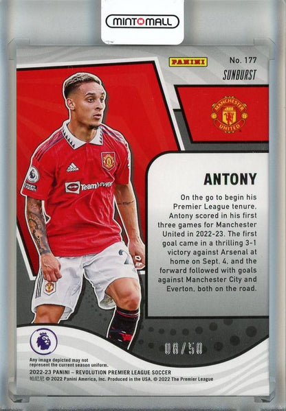 2022-23 Panini Revolution Antony Sunburst #1778/50 Manchester United