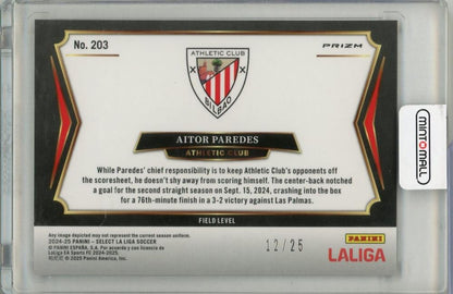 2024-25 PANINI SELECT Aitor Paredes Tie-Dye #20312/25 Athletic Club
