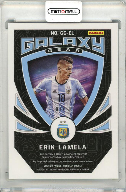 2021-22 Panini Obsidian Soccer Erik Lamela Jersey 07/10