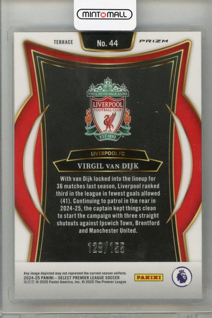 2024-25 PANINI SELECT PREMIER LEAGUE Virgil Van Dijk Orange Ice #44128/155 Liverpool