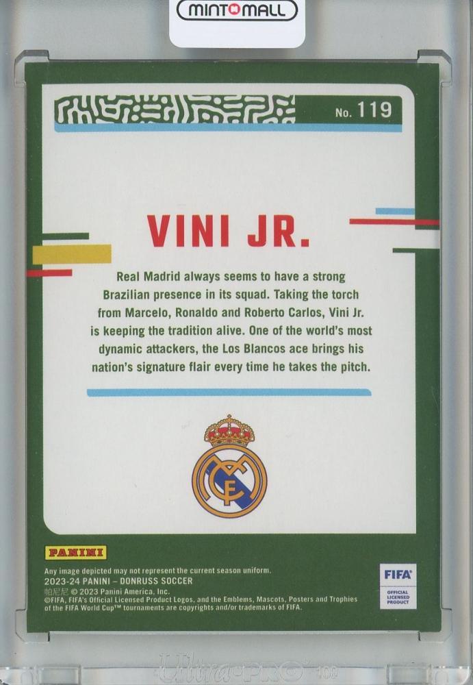 2023-24 DONRUSS SOCCER Vini Jr. Base/Gold/#1193/10 Real Madrid