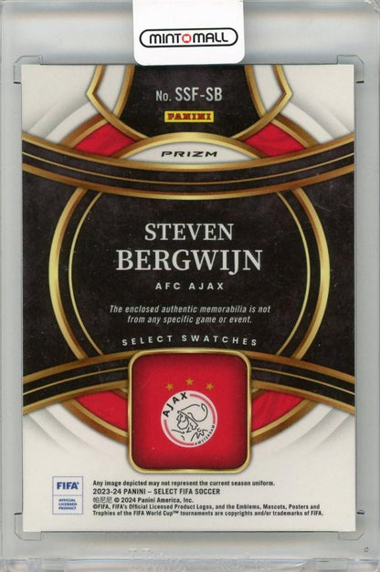 2023-24 PANINI Select FIFA Steven Bergwijn Select Swatches #10 AFC AJAX