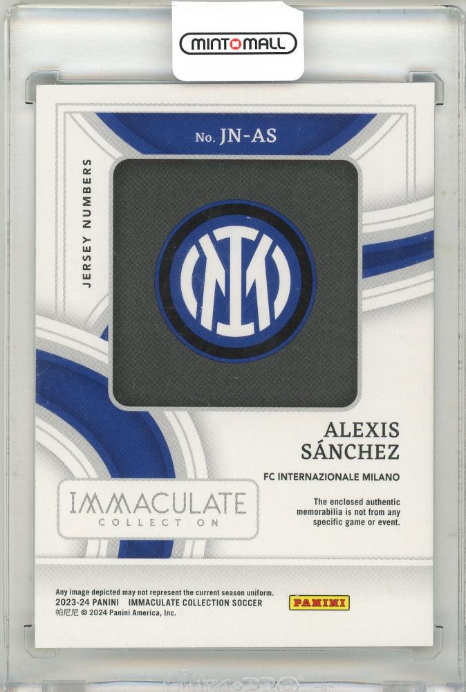 2023-24 Panini-Immaculate Collection Soccer Alexis Sanchez Jersey 25/49