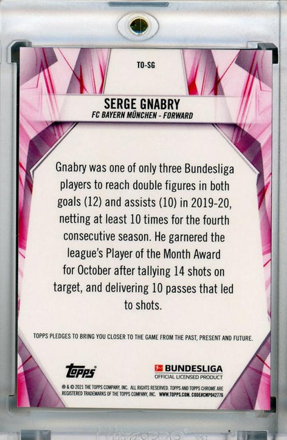 2020-21 Topps Chrome Bundesliga FC Bayern M?nchen Serge Gnabry Top XI trading card