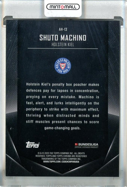 2024-25 Topps Midnight Bundesliga Soccer Shuto Machino After Hours 1/1 Holstein Kiel