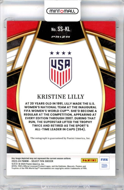 2023-24 Panini Select Fifa Kristine Lilly #SS-KL Select Signatures Red United States