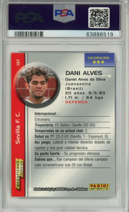 2003 Panini Liga Dani Alnes Megafichas #137 PSA9