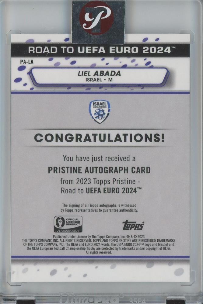 2023 Topps Pristine Road to Euro 2024 Soccer Liel Abada Pristine Autograph/#PA-LA Israel