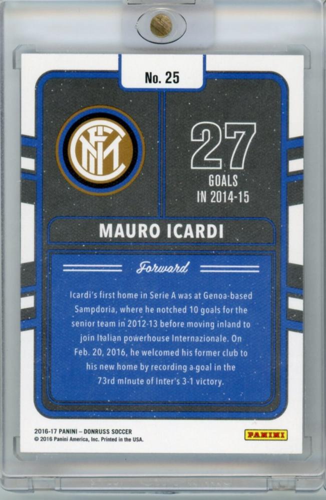 2016-17 Panini Donruss Mauro Icardi 01/49 FC Internazionale