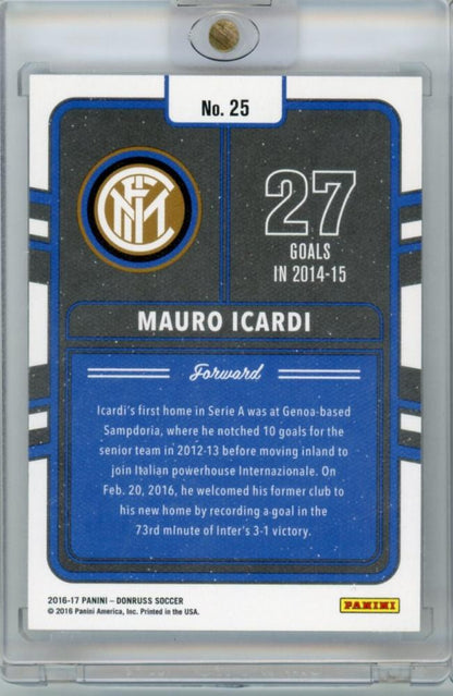 2016-17 Panini Donruss Mauro Icardi 01/49 FC Internazionale