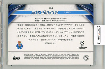 2023-24 Topps Chrome UEFA Club Competitions Jorge Sanchez Neon Green Rookie76/99 FC Porto