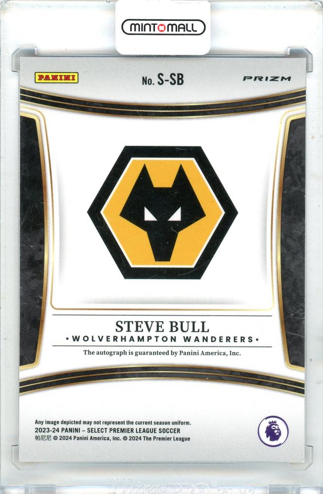 2023-24 Panini Select Premier League Steve Bull Autographs / Red