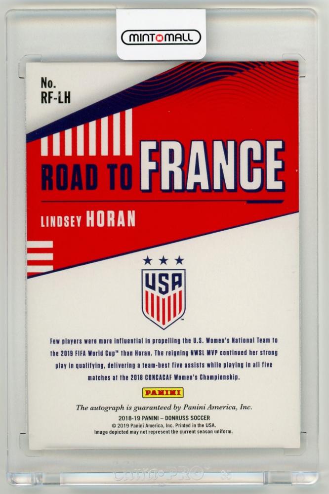 2018-19 Panini Donruss Lindsey Horan Road to France AutographsRF-LH United States