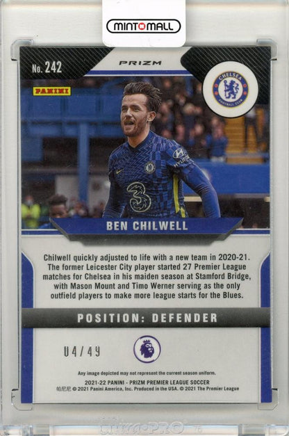 2021-22 Panini Prizm Premier League Ben Chilwell Purple Ice Prizms04/49 Chelsea FC