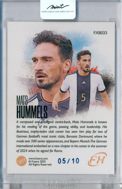 2025 Futera FX Series2 Mats Hummels Jersey No! FXB033 Jersey Number 5/10