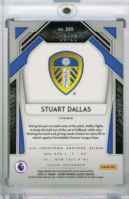 2020-21 Panini Prizm Premier League Breakaway Stuart Dallas Leeds United Base Bronze Card 15 of 25