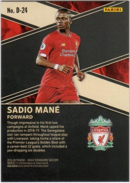 2019-20 Panini Gold Standard Sadio Mane trading card serial number 084 out of 149