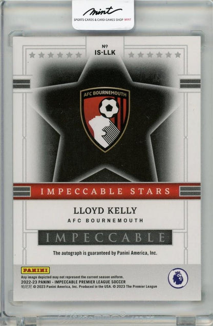 2022-23 PANINI Impeccable Premier League Soccer Lloyd Kelly Impeccable Stars Silver 49Limited27/49AFC Bournemouth