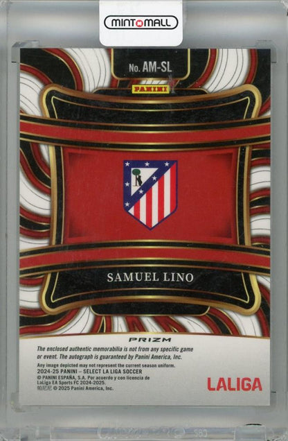 2024-25 Panini Select La Liga Samuel Lino Autographed Memorabilia #5 Atletico De Madrid