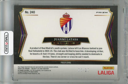 2024-25 Panini Select La Liga Juanmi Latasa Gold Wave #240 06/10 Real Valladolid CF