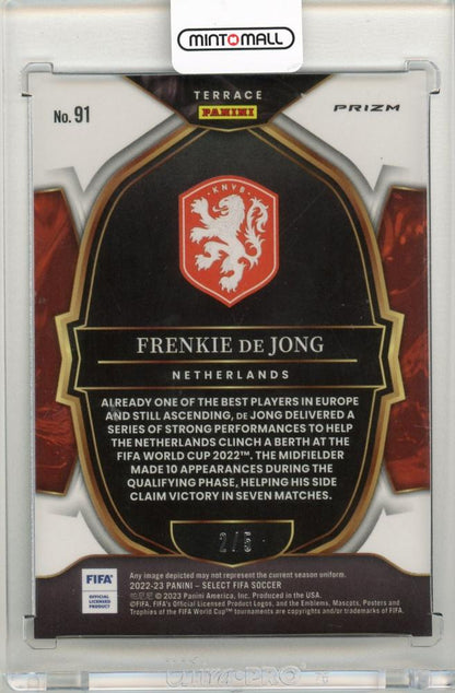 2022-23 Panini Select FIFA Frenkie de Jong Terrace Green 2/5 Netherlands