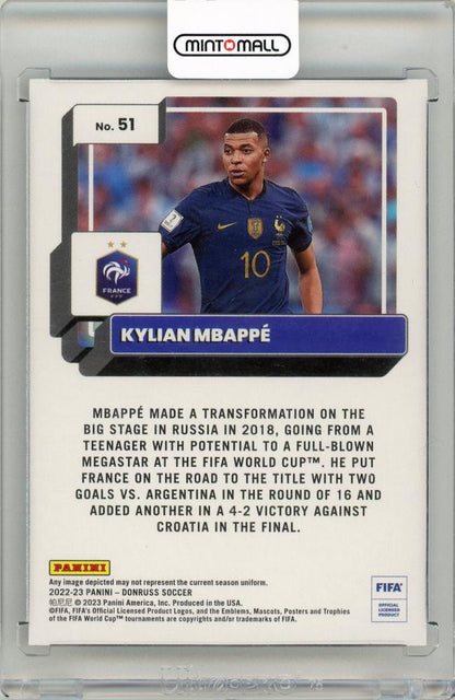 2022-23 Donruss Soccer Kylian Mbappe Silver France