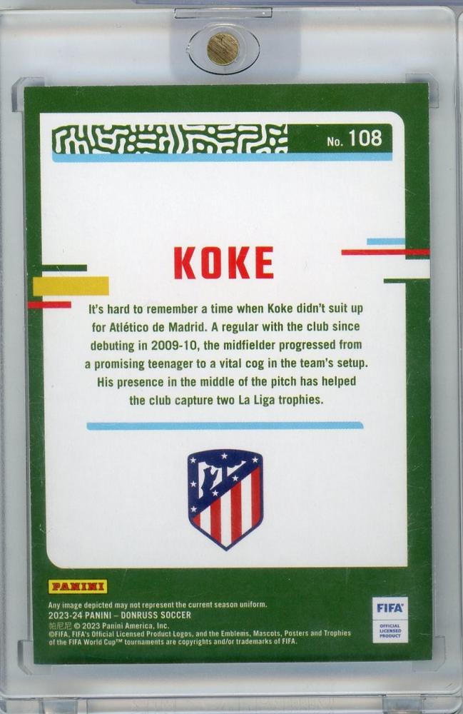 2023-24 DONRUSS SOCCER Koke Atletico De Madrid 14/49