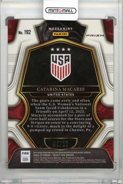 2022-23 Select FIFA Gold Mojo #192 Catarina Macario USA 09/10