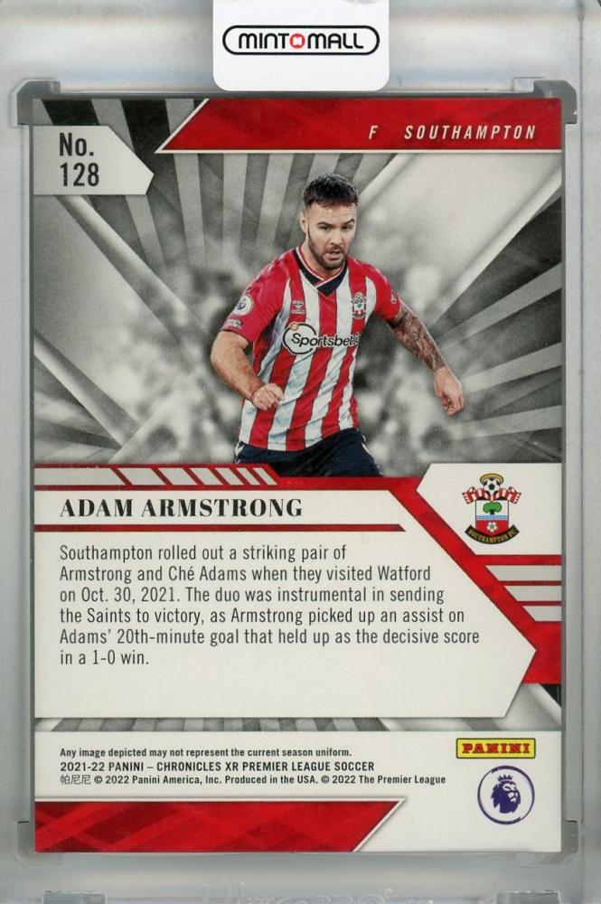 2021-22 Panini Chronicles trading card Adam Armstrong Southampton Gold Parallel numbered 07 of 10