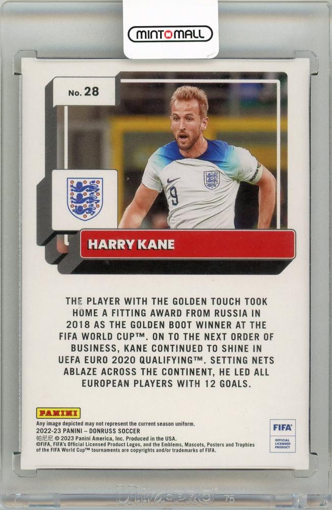 2022-23 Panini Donruss Soccer Harry Kane Gold 5/10 England