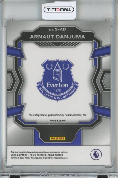 2023-24 Panini Prizm Premier League Arnaut Danjuma Signature/Red Stars Prizms/#S-AD Everton