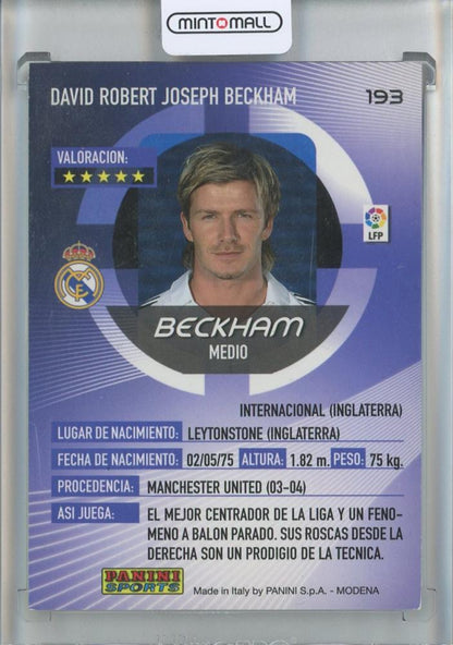 2007 Panini Megacracks David Beckham #193 Real Madrid