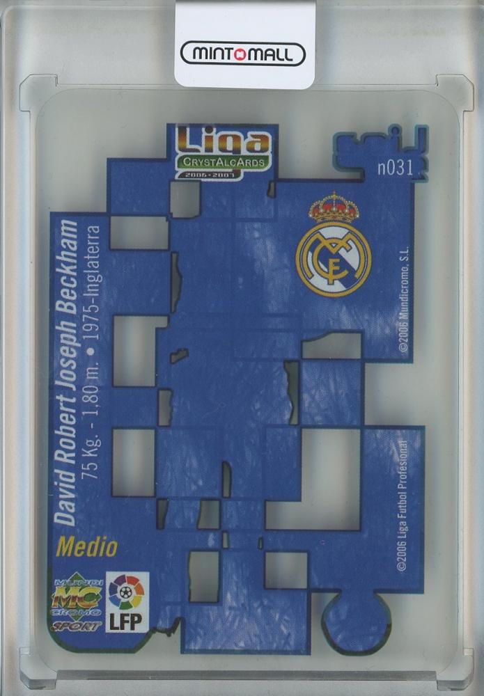 2006-07 Mundicromo La Liga Crystal Cards David Beckham #031 Real Madrid