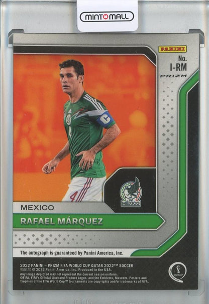 2022 Panini Prizm World Cup Soccer Rafael Marquez INK #I-RM Auto Mexico