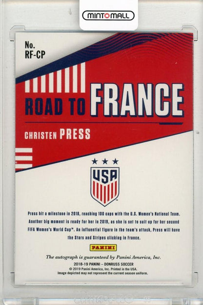 2018-19 PANINI Donruss Christen Press Road to France Autographs #7 USA