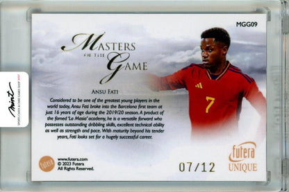 2023 Futera Unique Ansu Fati Masters of the Game 712