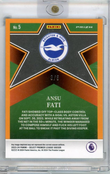 2023-24 PANINI SELECT PREMIER LEAGUE Ansu Fati 3/5 Brighton