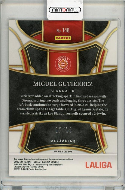 2023-24 PANINI SELECT LALIGA Miguel Gutierrez Gold Prizm07/10 Girona FC