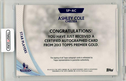 2013-14 Topps Premier Gold Ashley Cole AutographsSP-AC Chelsea FC
