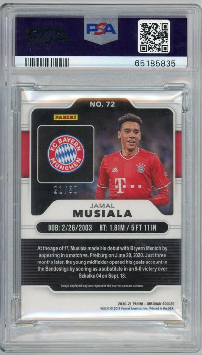 2020-21 Obsidian JAMAL MUSIALA ELECTRIC ETCH BLUE21/30PSA10 Bayern München