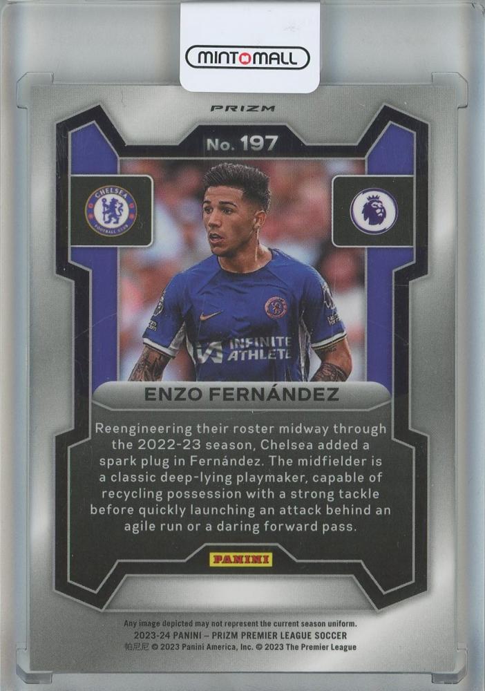 2023-24 Panini Prizm English Premier League Enzo Fernandez Prizms Genesis #197 Chelsea FC