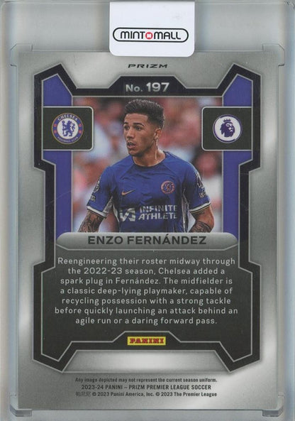2023-24 Panini Prizm English Premier League Enzo Fernandez Prizms Genesis #197 Chelsea FC
