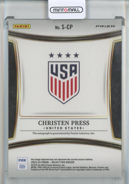 2023-24 Panini Select FIFA Christen Press Auto #S-CP United States