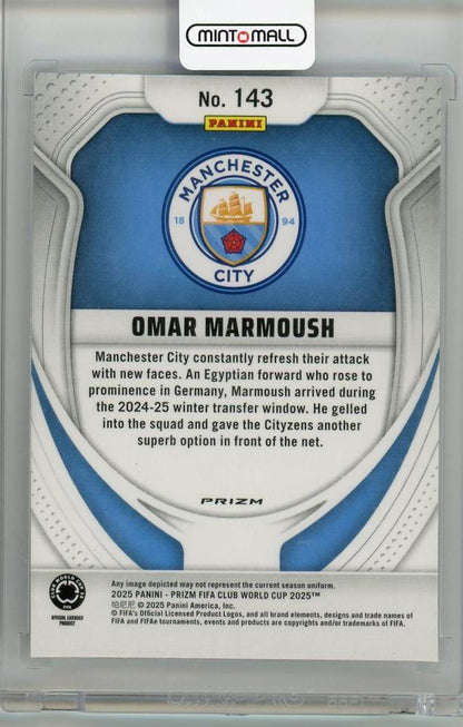2025 PANINI PRIZM CLUB WORLD CUP Omar Marmoush #143 Manchester City