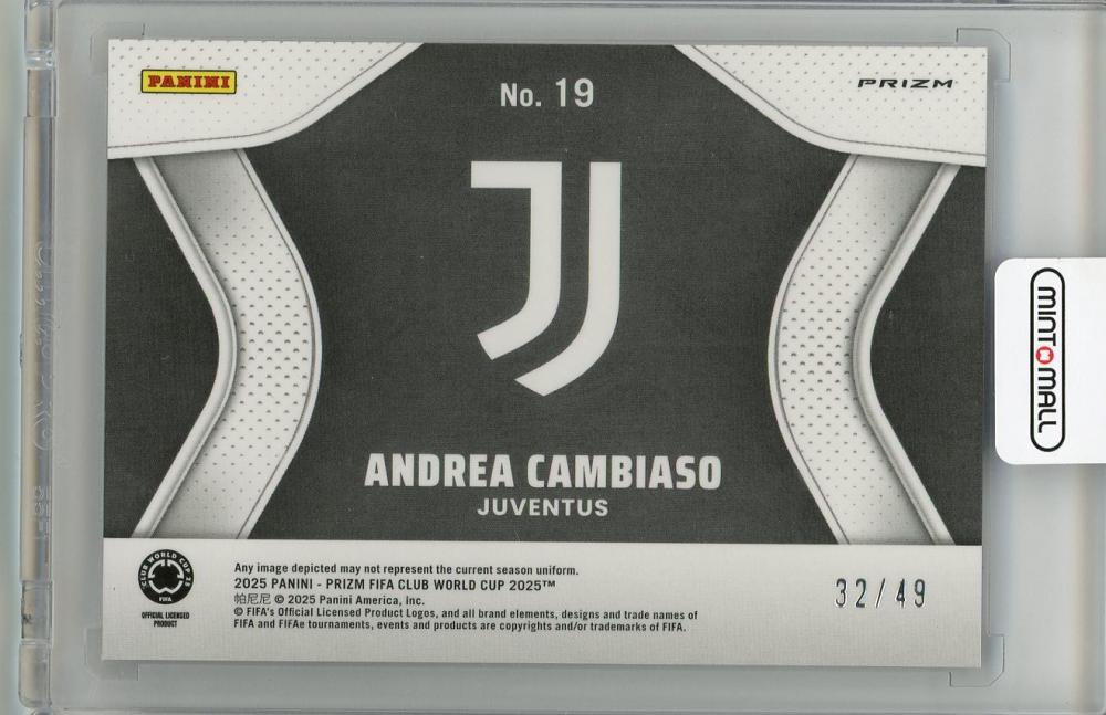 2025 PANINI PRIZM CLUB WORLD CUP Andea Cambiaso #1932/49 Juventus