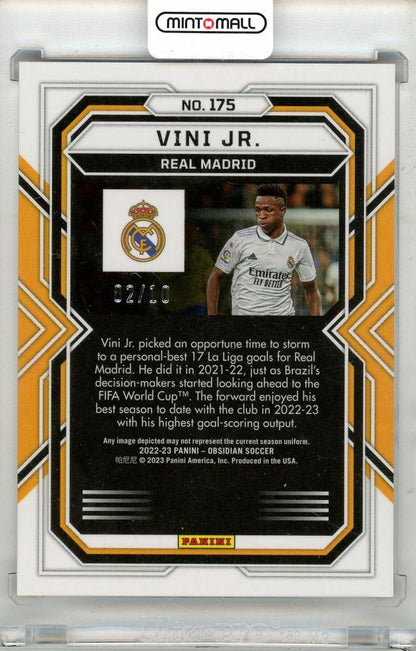 2022-23 Panini Obsidian Vini Jr. Asia Red Flood 02/10