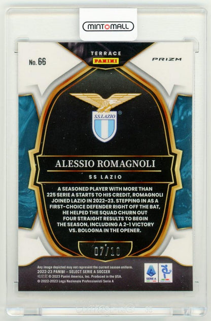 2022-23 Panini Select Serie A Alessio Romagnoli Terrace Gold Parallels7/10 SS Lazio